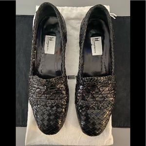 Moreschi Woven black men shoes.